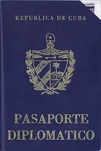 Diplomatic Cuban passport