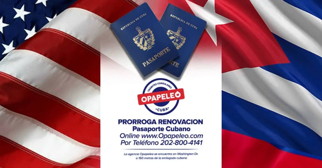 Prórroga Renovación Pasaporte Cubano